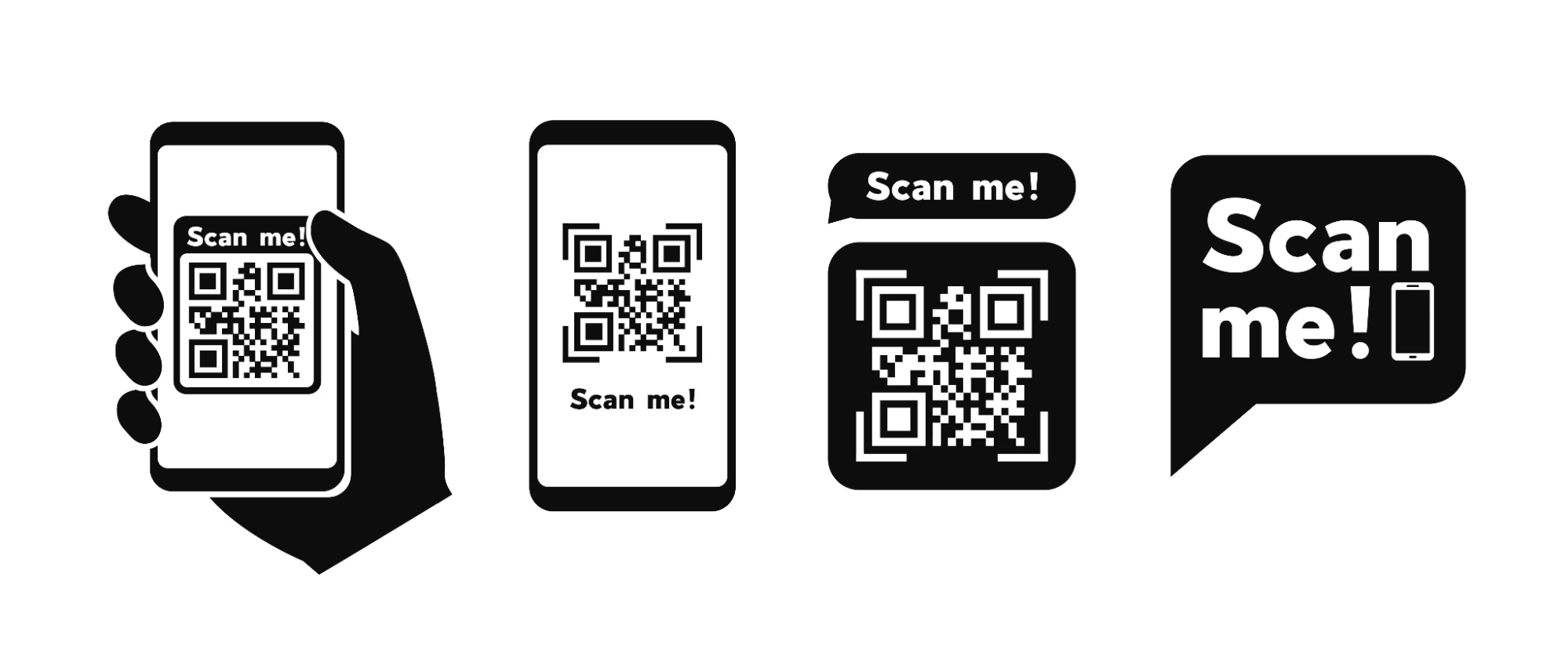 QR code scan-to-shelf system icons for pharmacy inventory management.